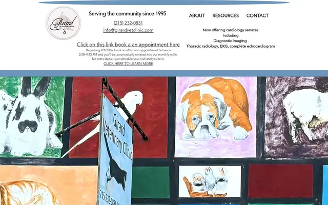 Homepage of Girard Veterinary Clinic – cat vet in Philadelphia, PA