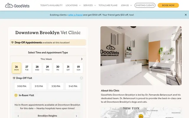 Homepage of GoodVets Downtown Brooklyn – cat vet in Brooklyn, NY