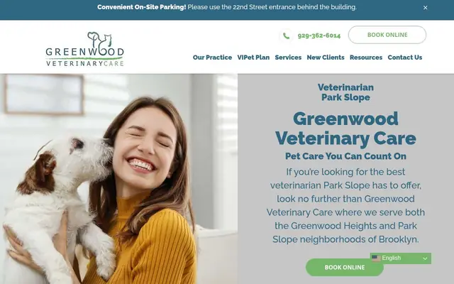 Homepage of Greenwood Veterinary Care – cat vet in Brooklyn, NY