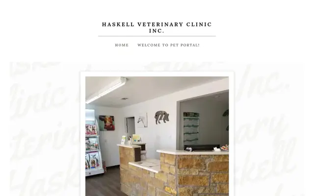 Homepage of Haskell Veterinary Clinic – cat vet in Haskell, TX