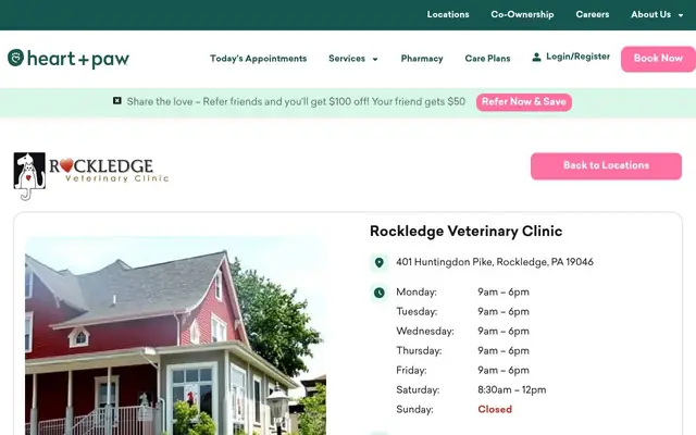 Homepage of Rockledge Veterinary Clinic – cat vet in Rockledge, PA