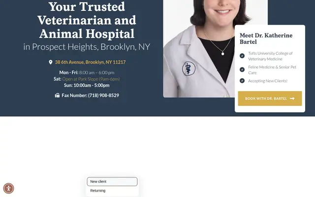 Homepage of Heart of Chelsea Veterinary Group - Prospect Heights – cat vet in Brooklyn, NY