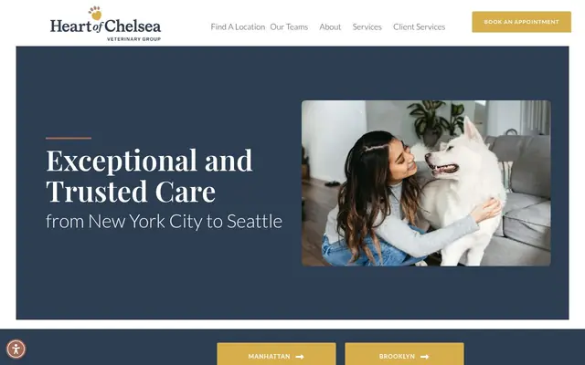 Homepage of Heart of Chelsea Veterinary Group - Chelsea – cat vet in New York, NY
