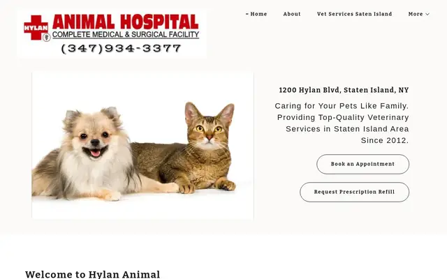 Homepage of Hylan Animal Hospital – cat vet in Staten Island, NY