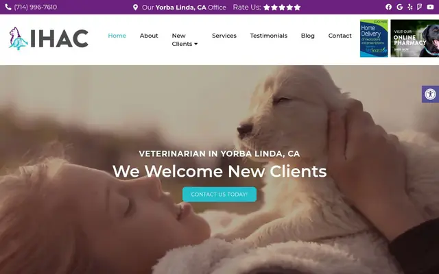 Homepage of Imperial Highway Animal Clinic – cat vet in Yorba Linda, CA