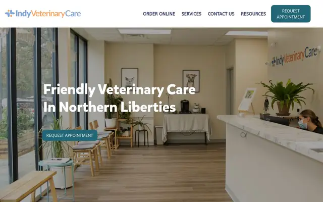 Homepage of Indy Veterinary Care – cat vet in Philadelphia, PA