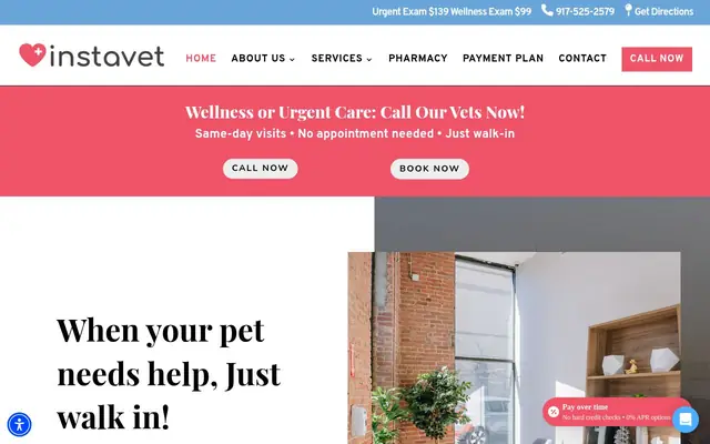 Homepage of InstaVet Urgent Care & Wellness Animal Hospital - LIC Queens Pet Surgery Medical Center – cat vet in Long Island City, NY