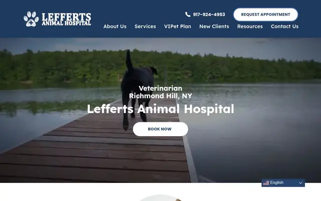 Homepage of Lefferts Animal Hospital – cat vet in Richmond Hill, NY