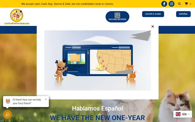 Homepage of Low Cost Pet Vaccines of Silver Lake, California – cat vet in Los Angeles, CA