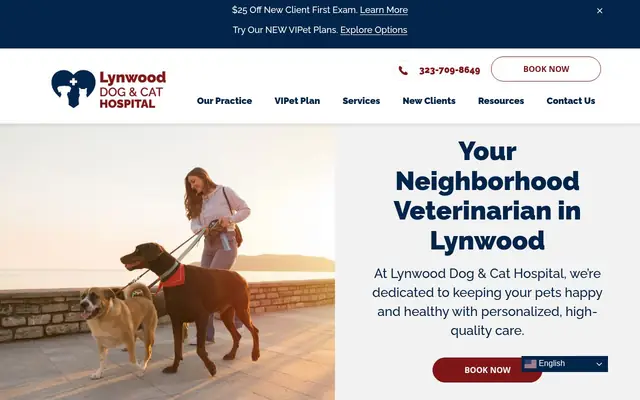 Homepage of Lynwood Dog and Cat Hospital – cat vet in Lynwood, CA