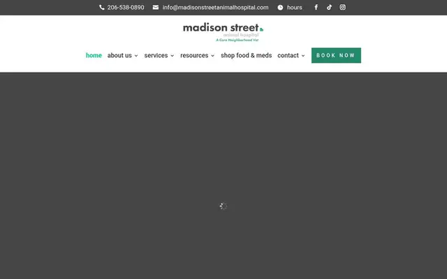 Homepage of Madison Street Animal Hospital – cat vet in Seattle, WA