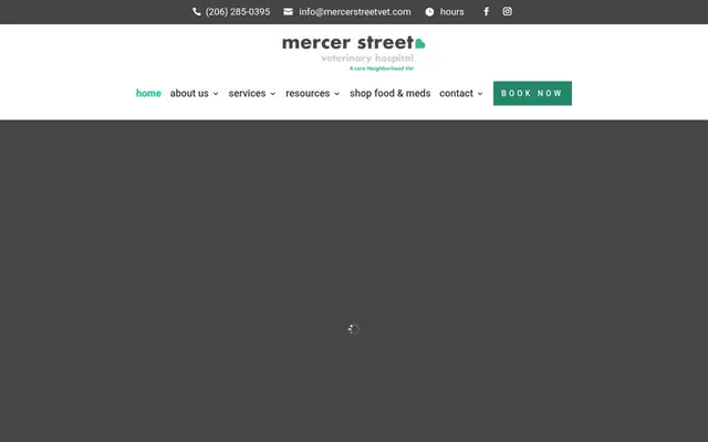 Homepage of Mercer Street Veterinary Hospital – cat vet in Seattle, WA