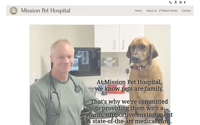 Homepage of Mission Pet Hospital – cat vet in San Francisco, CA