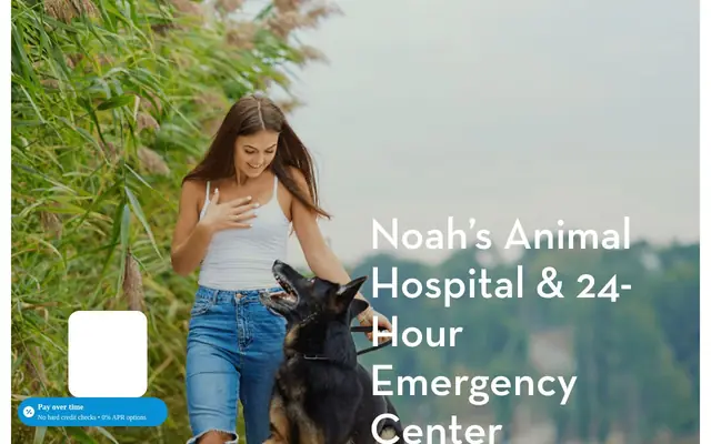Homepage of Noah's Animal Hospital & 24 HR Emergency Center – cat vet in Indianapolis, IN