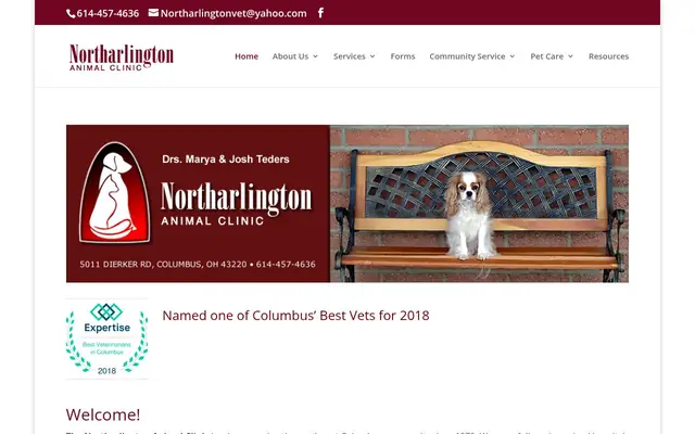 Homepage of Northarlington Animal Clinic – cat vet in Columbus, OH
