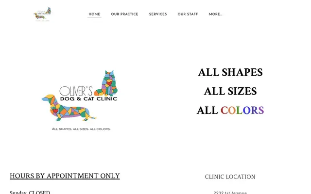 Homepage of Oliver's Dog & Cat Clinic – cat vet in New York, NY
