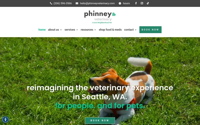 Homepage of Phinney Veterinary – cat vet in Seattle, WA