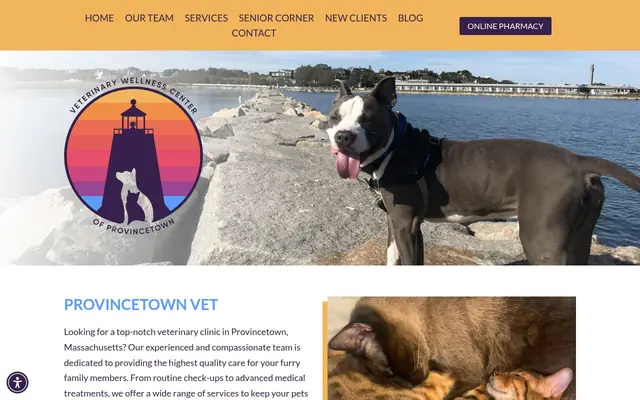 Homepage of Veterinary Wellness Center of Provincetown – cat vet in Provincetown, MA
