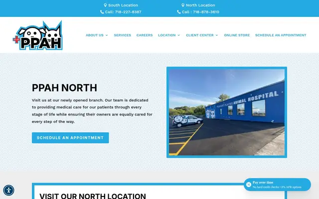 Homepage of Pleasant Plains Animal Hospital North – cat vet in Staten Island, NY