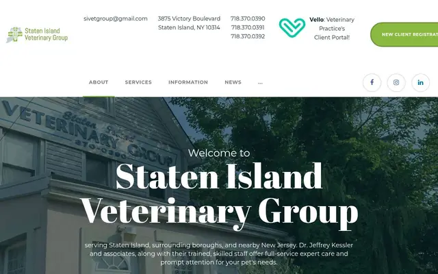 Homepage of Staten Island Veterinary Group – cat vet in Staten Island, NY