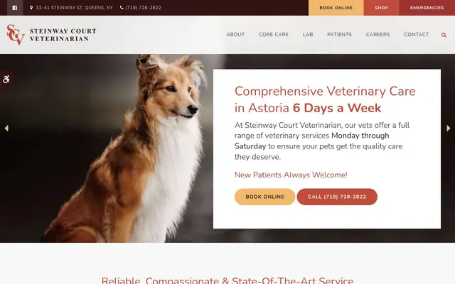 Homepage of Steinway Court Veterinarian – cat vet in Long Island City, NY