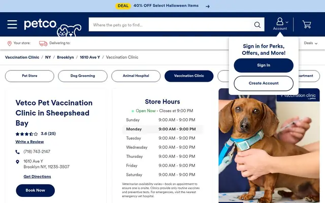 Homepage of Vetco Vaccination Clinic – cat vet in Brooklyn, NY