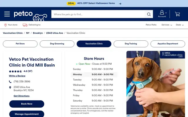 Homepage of Vetco Vaccination Clinic – cat vet in Brooklyn, NY