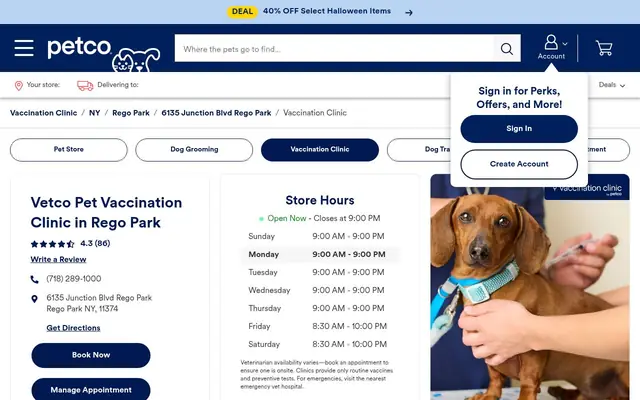 Homepage of Vetco Vaccination Clinic – cat vet in Rego Park, NY