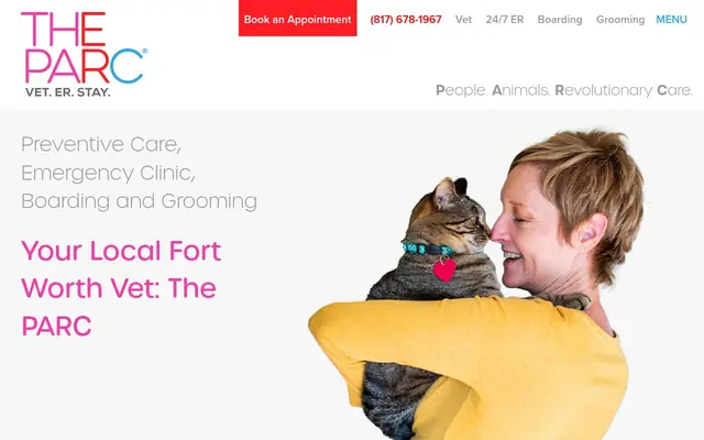 Homepage of The PARC – cat vet in Fort Worth, TX