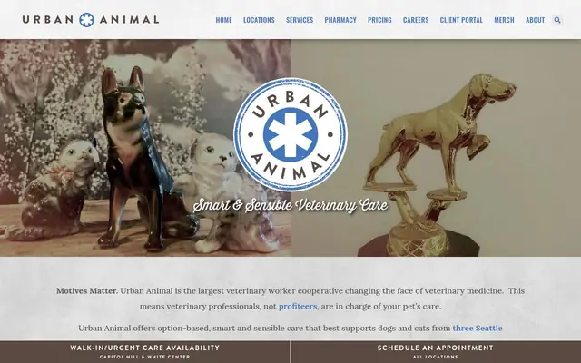Homepage of Urban Animal By Appointment – cat vet in Seattle, WA