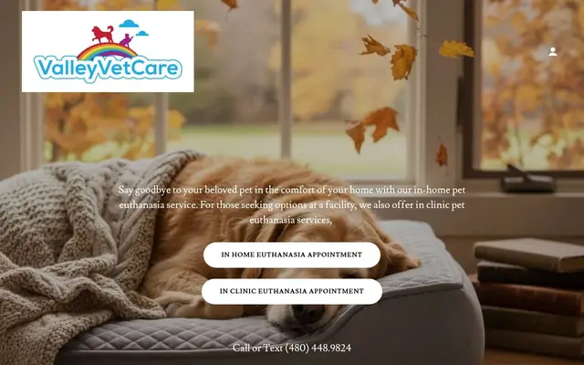 Homepage of Valley Vet Care – cat vet in Phoenix, AZ