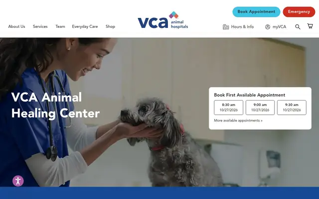 Homepage of VCA Animal Healing Center – cat vet in Langhorne, PA