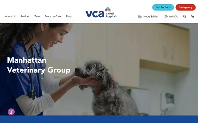 Homepage of Manhattan Veterinary Group – cat vet in New York, NY