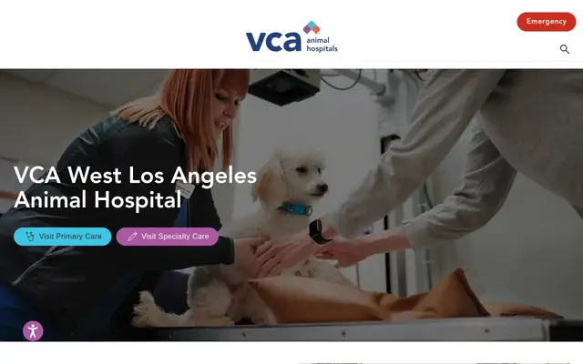 Homepage of VCA West Los Angeles Animal Hospital – cat vet in Los Angeles, CA
