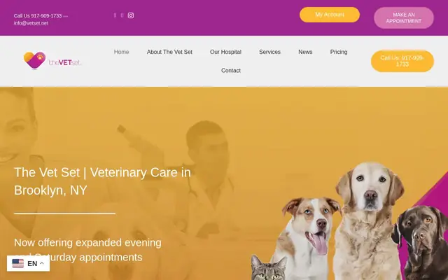 Homepage of The Vet Set – cat vet in Brooklyn, NY