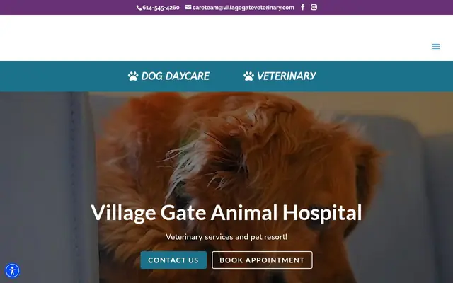 Homepage of Village Gate Animal Hospital – cat vet in Columbus, OH