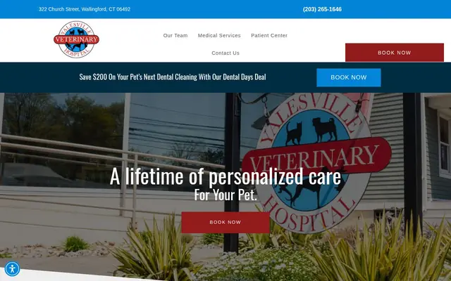 Homepage of Yalesville Veterinary Hospital – cat vet in Yalesville, CT
